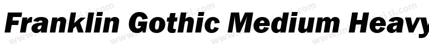 Franklin Gothic Medium Heavy字体转换